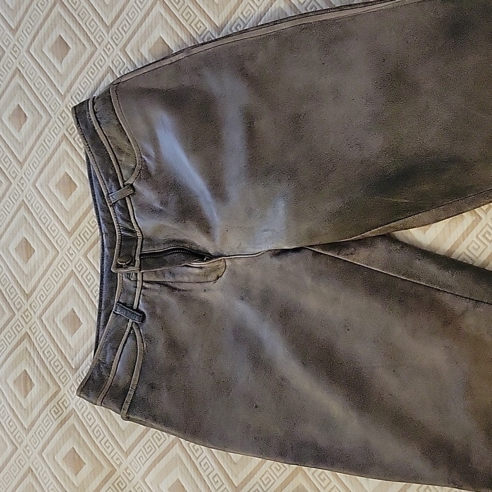 Siena Studio gray leather pants, Size S.